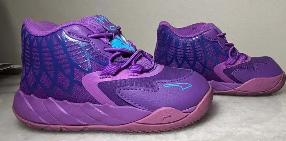 Puma MB.01 Queen City Toddler Shoes Purple Blue
